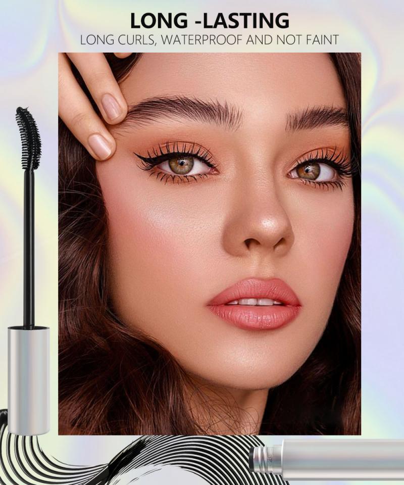 Silver Tube Mascara with Precise Thin Applicator - Customizable for Branding