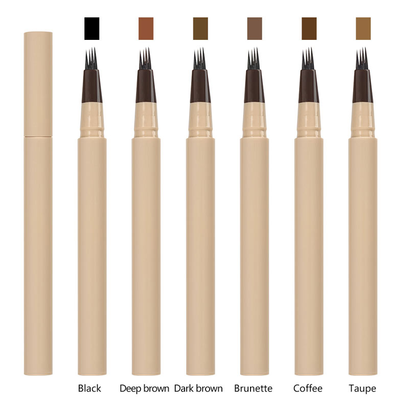 Fork-shaped tip brow pencil