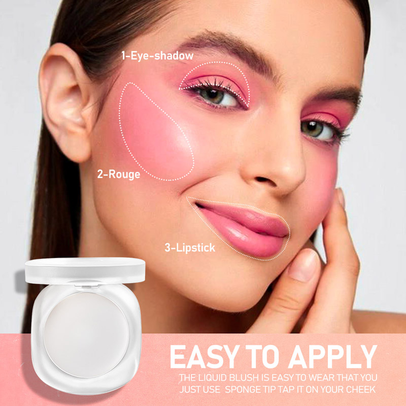 Adaptive Glow Frosted Packaging Color Changing Blush Cream