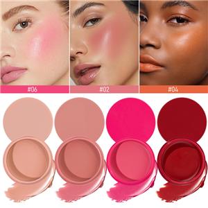 Anpassa Face Cheek Makeup Creamy Pink Blush