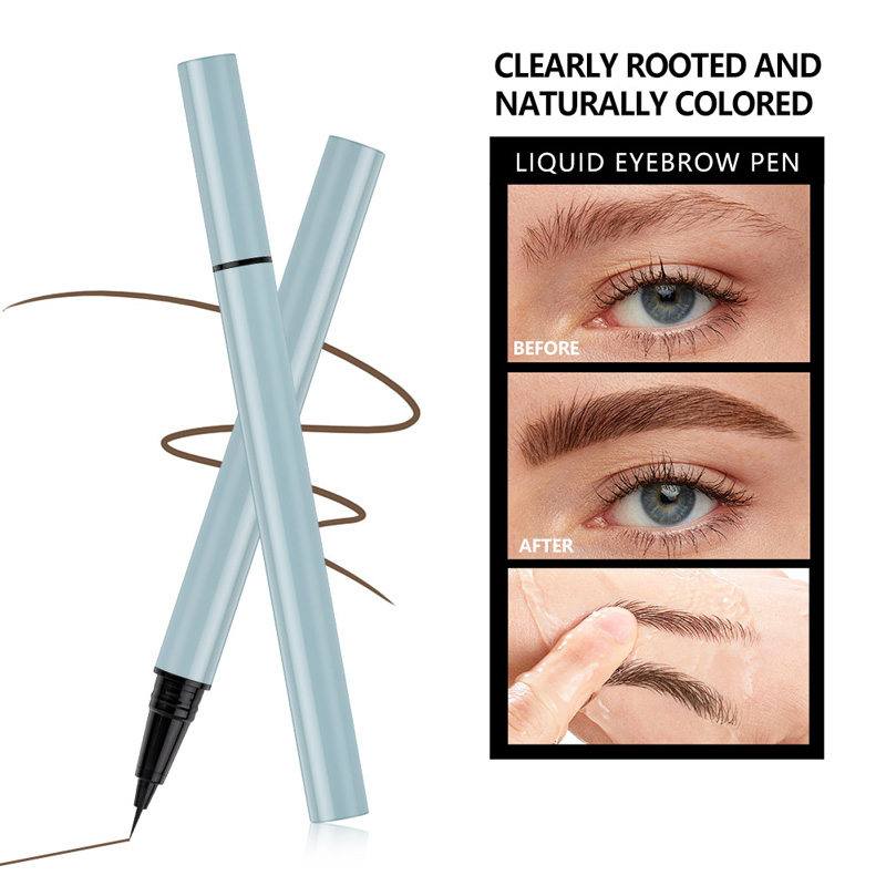 Waterproof liquid eyebrow pen