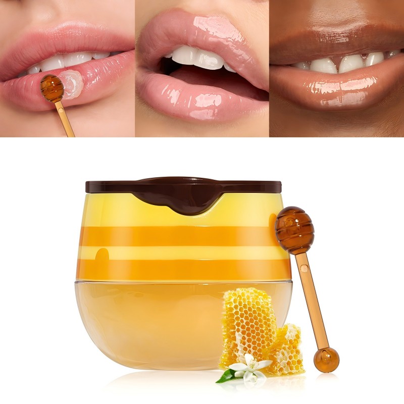 Máscara labial personalizada para dormir com bálsamo de mel