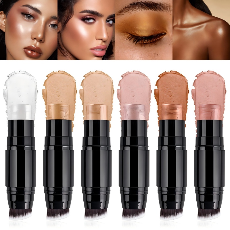 Rozświetlacz w sztyfcie Glow Highlighter Stick 8 odcieni w kremowym sztyfcie Shimmer