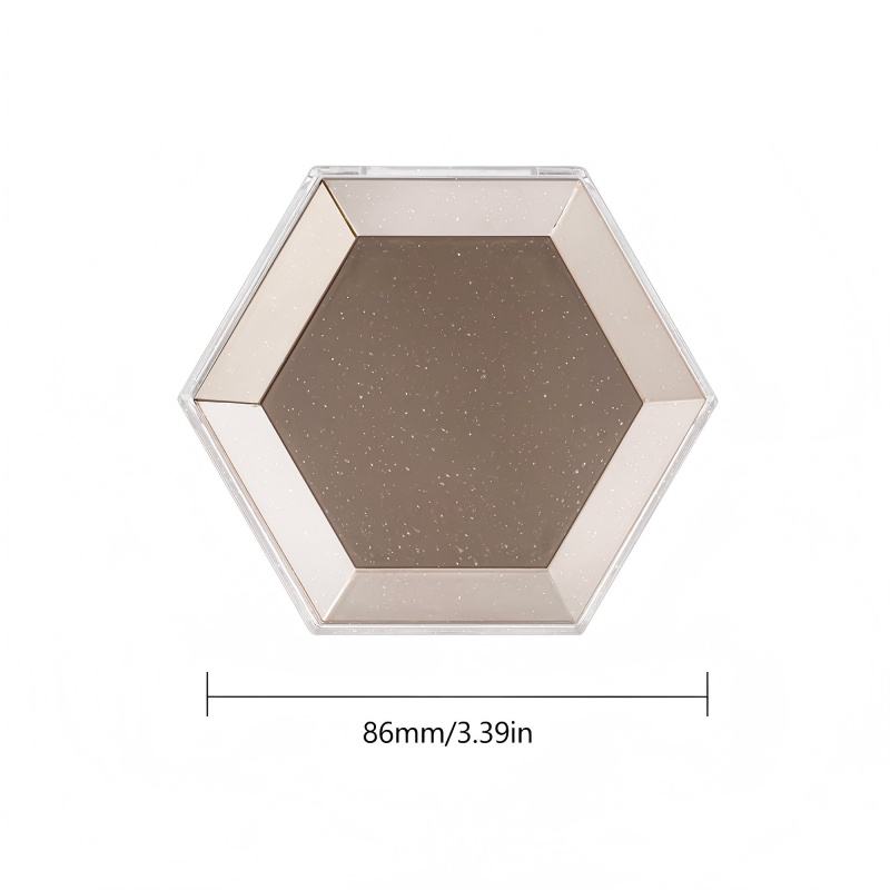 Hexagon highlighter powder