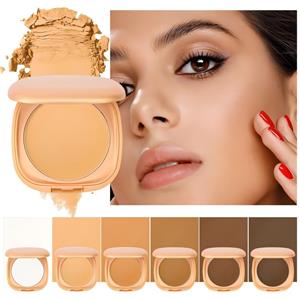 6-цветная компактная фиксирующая пудра Роза Золото Компактный