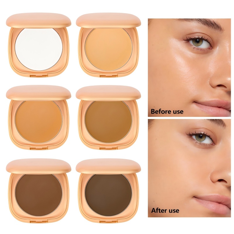 Rose gold powder case with mirror