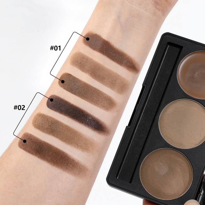 Eyebrow pomade and powder kit