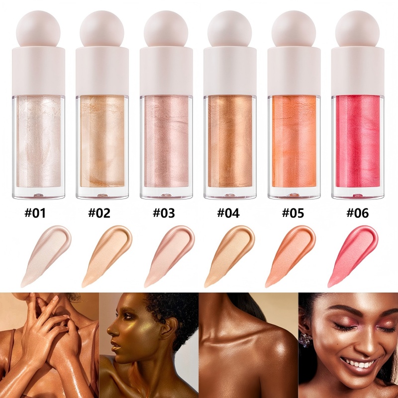 6-color face and body highlighter