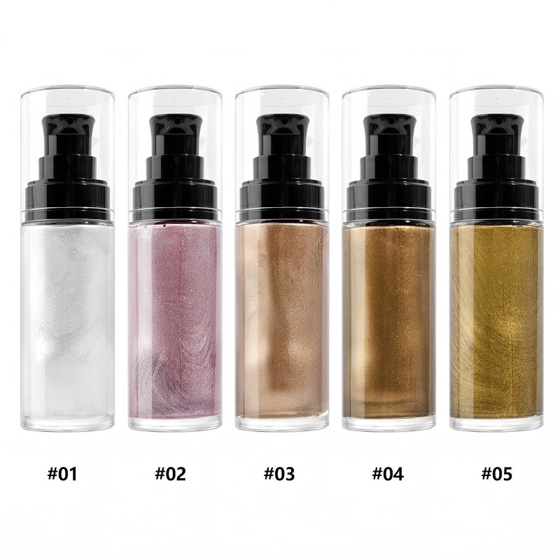 Shimmer body oil in glass bottle Shimmer body oil in glass bottle