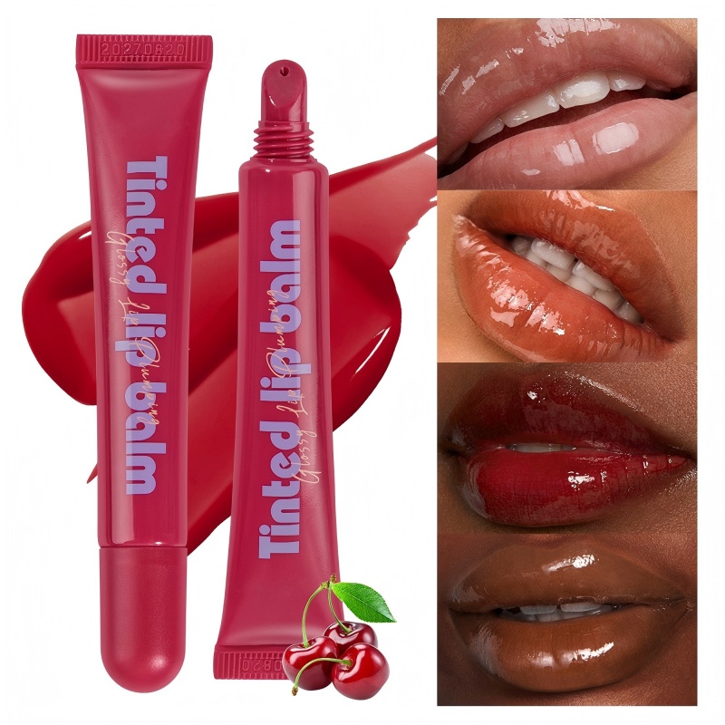 Getinte lippenbalsem in tube voor hydratatie en natuurlijke lipkleur