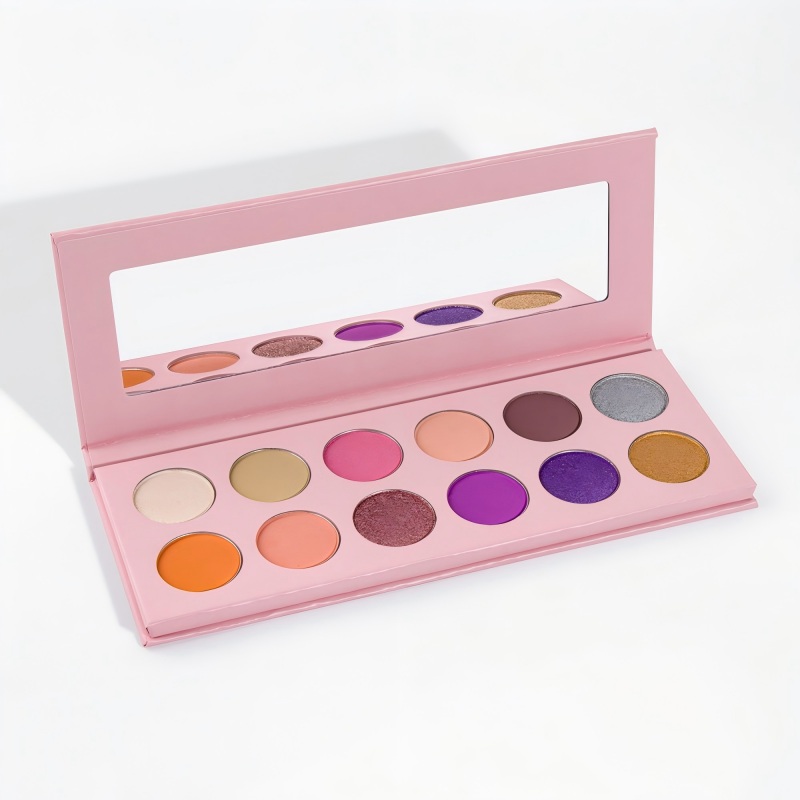 Cardboard eyeshadow palette with mirror Cardboard eyeshadow palette with mirror