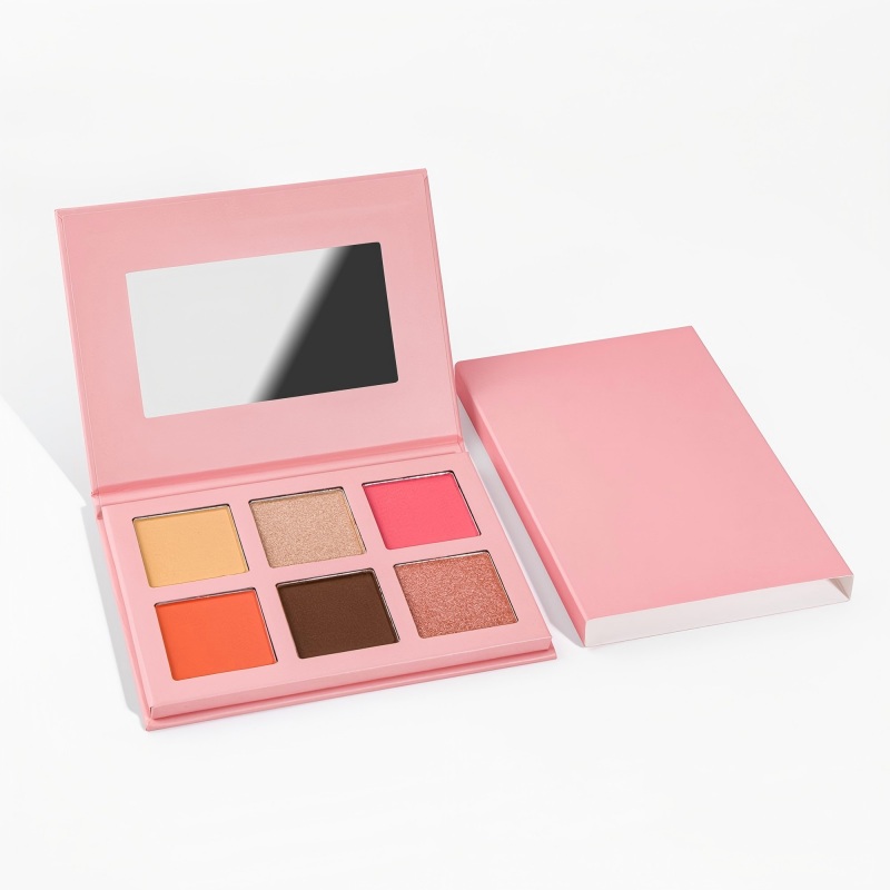 6-color blush and highlighter palette
