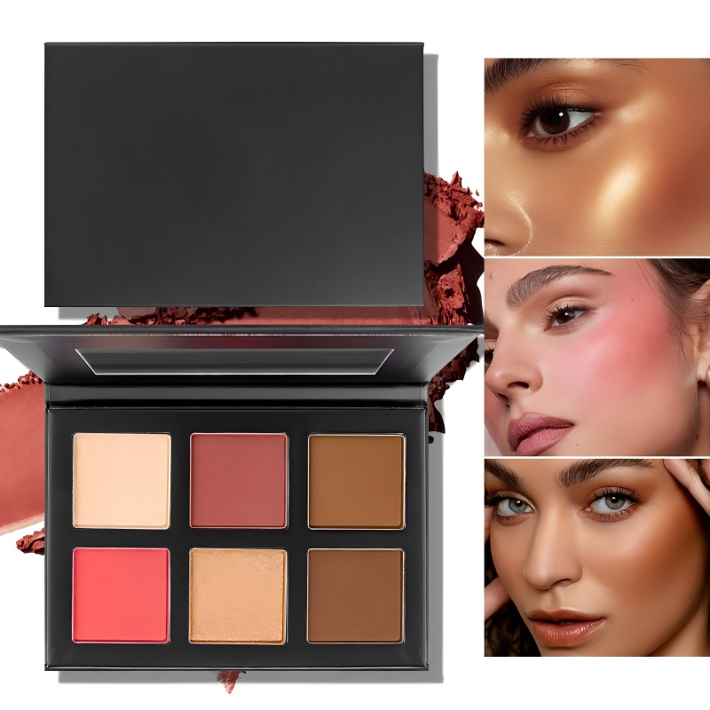 Black cardboard face palette with mirror