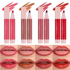 Rotulador de tinte labial de 4 colores resistente al agua