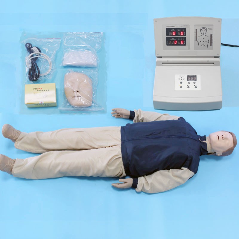 Maniquí de RCP electrónico de cuerpo completo electrónico completamente automático avanzado
