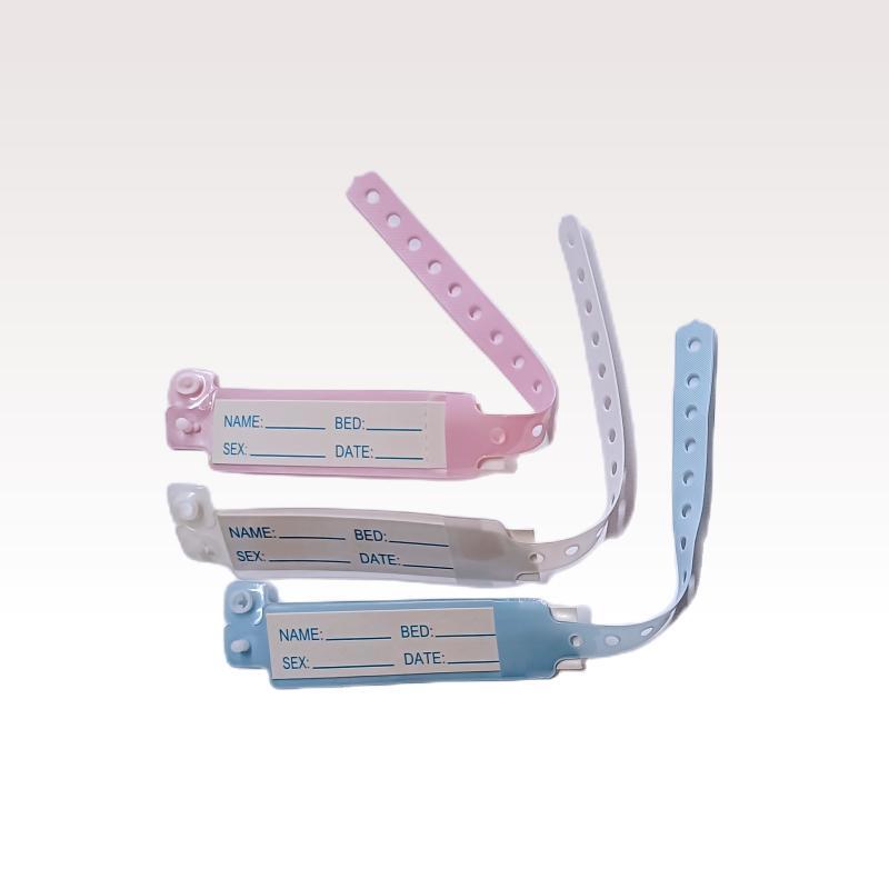 PVC patient id bands for child with card insert