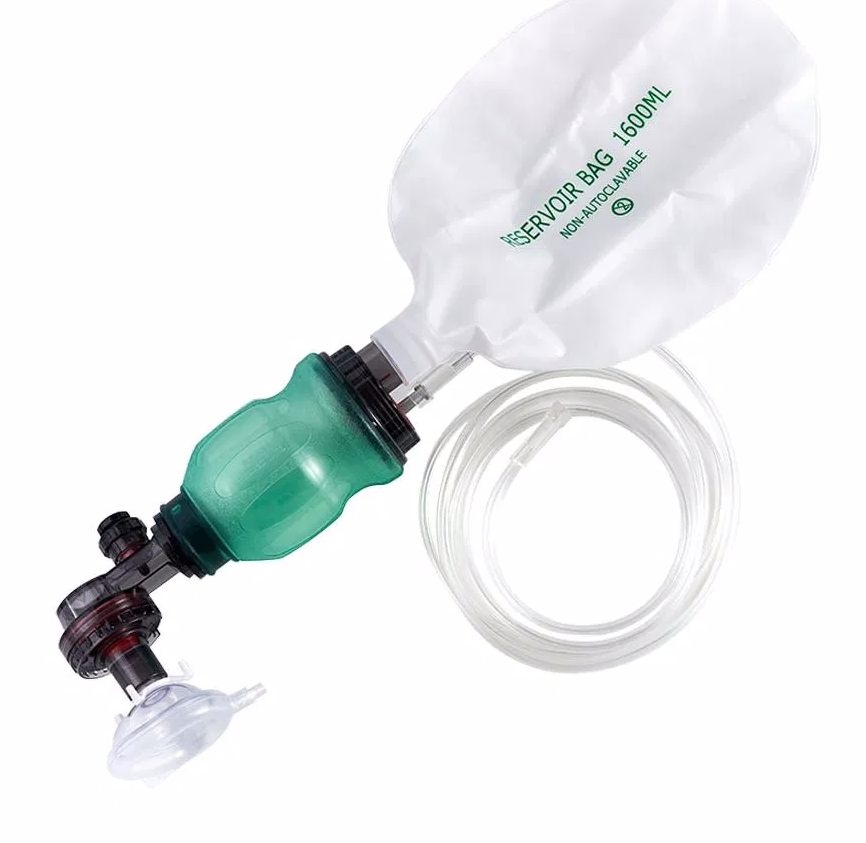 Manufacturer Medical Resuscitator Emergency Valve PVC Manual Resuscitator