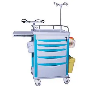 High Qualitymedical ABS file trolley Stainless Steel Detachable Medical Trolley for Hospital