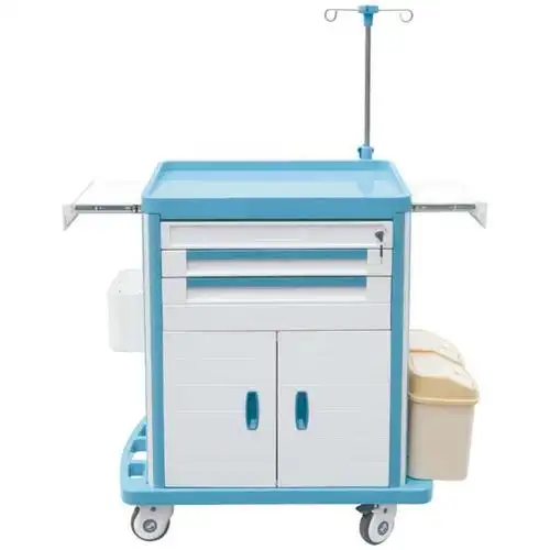 High Qualitymedical ABS file trolley Stainless Steel Detachable Medical Trolley for Hospital