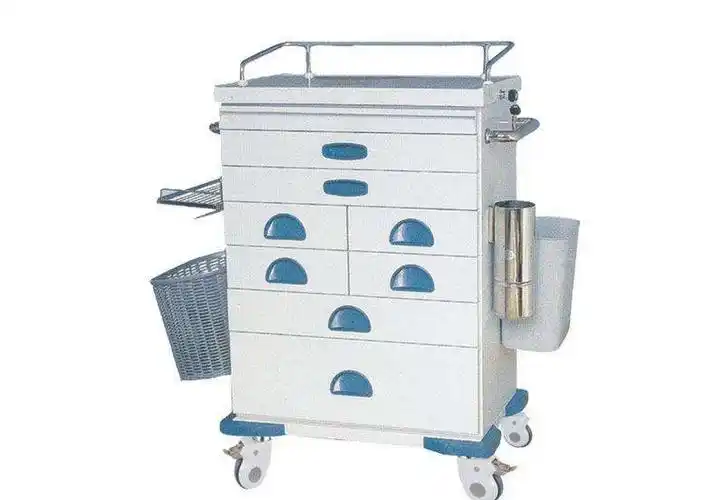 High Qualitymedical ABS file trolley Stainless Steel Detachable Medical Trolley for Hospital