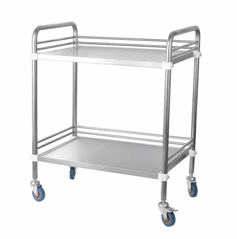 High Qualitymedical ABS file trolley Stainless Steel Detachable Medical Trolley for Hospital