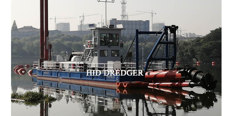 Cutter Suction Dredger In River Dredging Factory