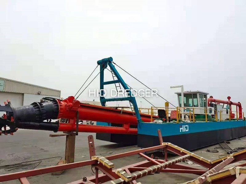 Successful installation of HID-CSD-3012P Cutter Suction Dredger designed for sand/coral reefs mining in Abu Dhabi Factory