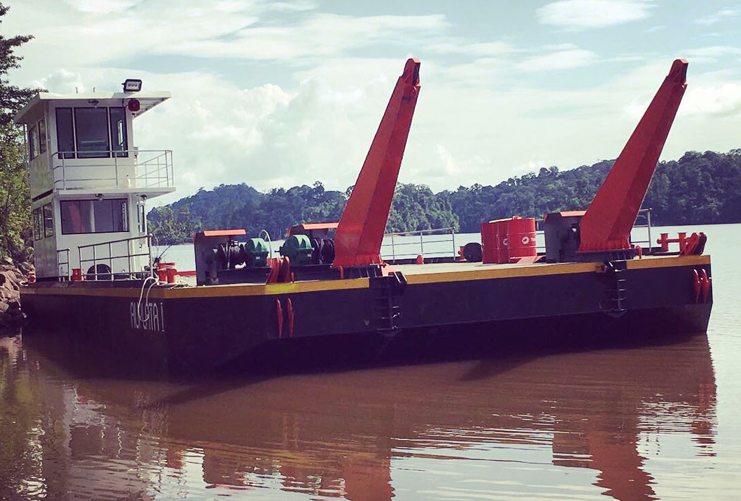 Transportation Barge delivered to South America Factory