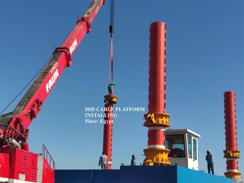 HID Self-Elevating Platform Jack up Barge for wireline laying Factory