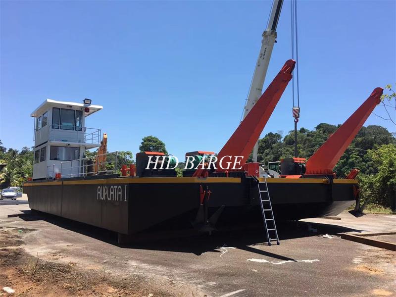 HID Loading 100t- 400t Deck Barge for Cargo Logistic Transportation