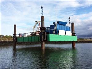 Steel Jack up Pontoons Floating Platform Modular Barge for Jetty Construction