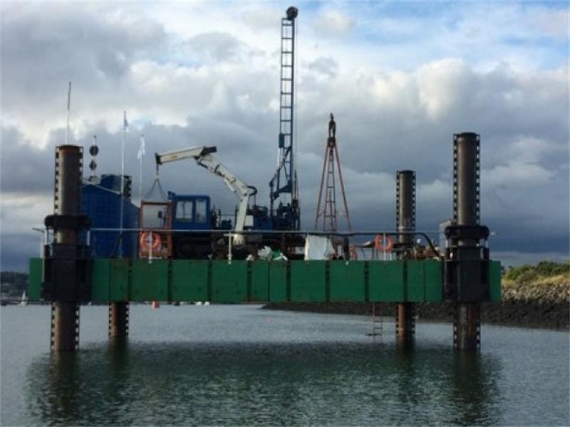 Steel Jack up Pontoons Floating Platform Modular Barge for Jetty Construction Factory