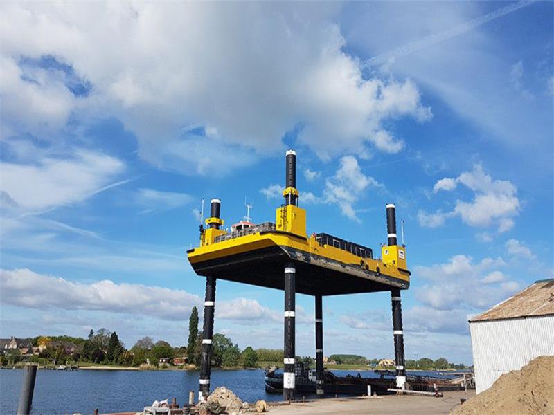 100tons-600tons Custom Jack-up Barge Jack-up Platform Plataforma autoelevadora a la venta