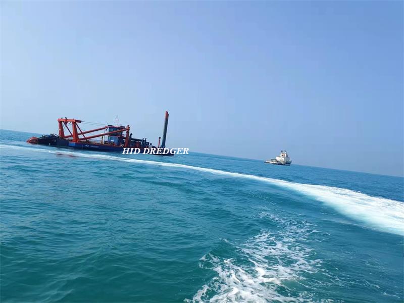 Navio draga de sucção cortador resistente HID de 26 polegadas para construção de porto do exército