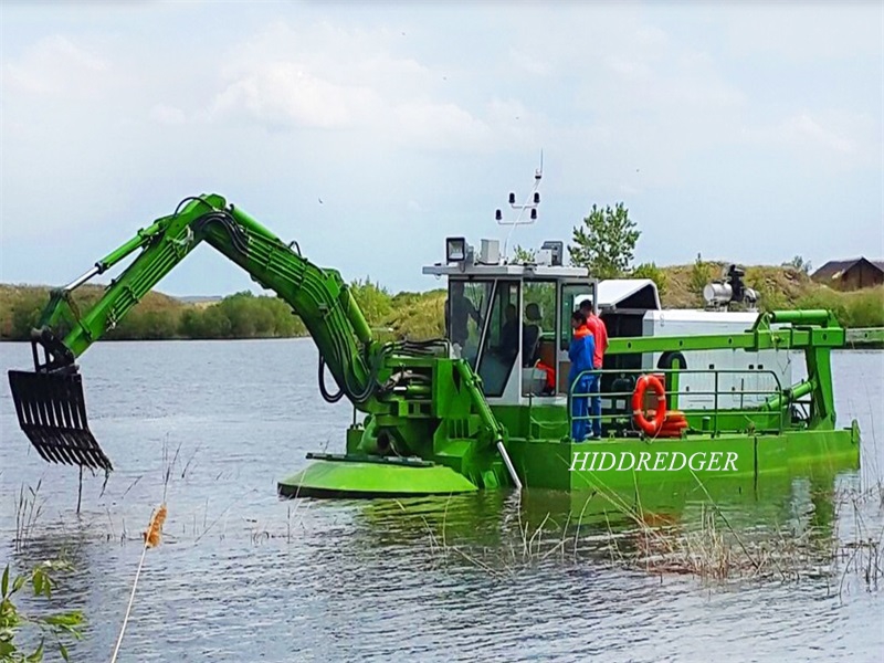 HID Amphibious Multipurpose Dredger on Wetland Management Factory