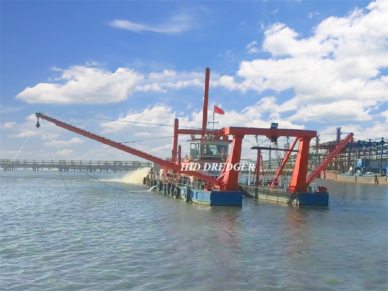 Sand mining using a cutter suction dredger type CSD450