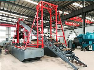 Chain Bucket mining dredger for gold mining in river