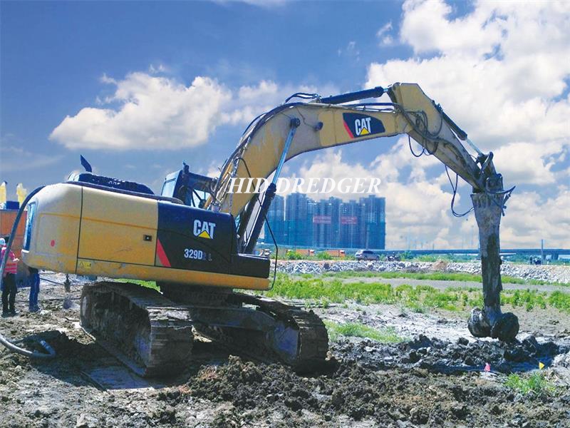 Hydraulic Sludge Solidification Equipment System Soil Stabilization System with Power Mixer Factory