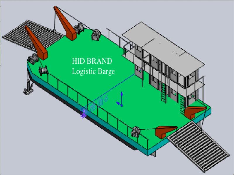 Dual Ramp Transport Barge: A Water Transport Tool for Heavy Equipment and Cargo Factory