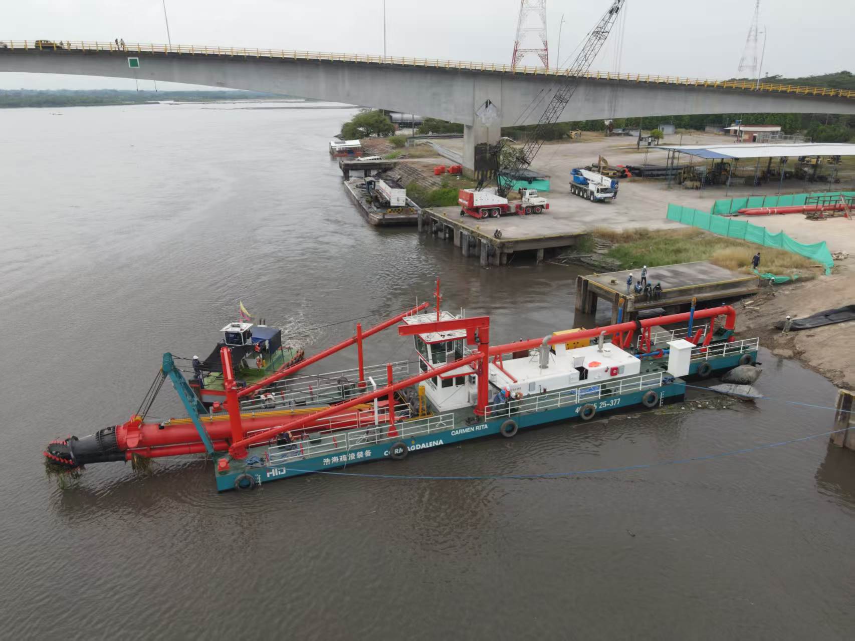 dredger launching