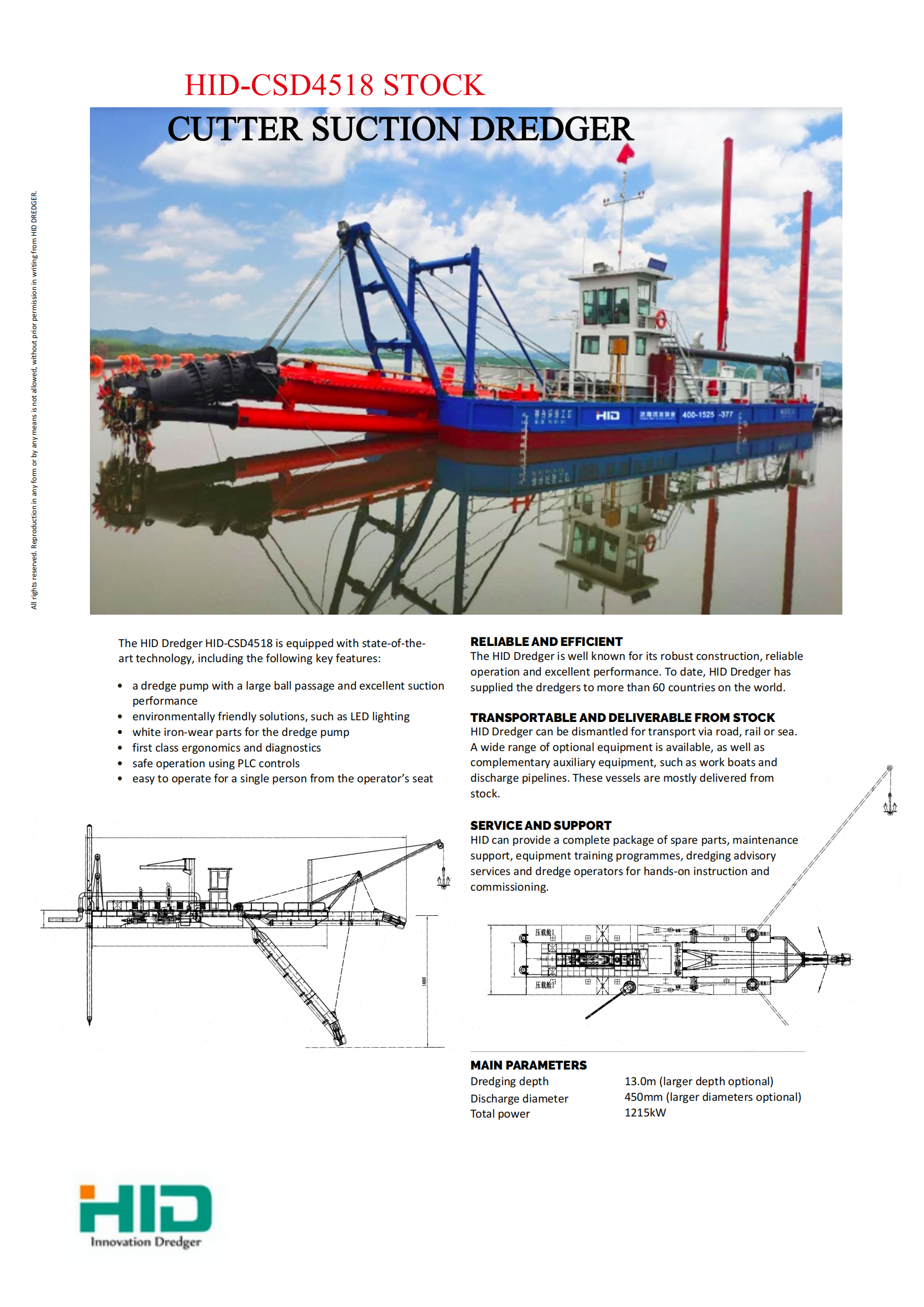dredger in stock