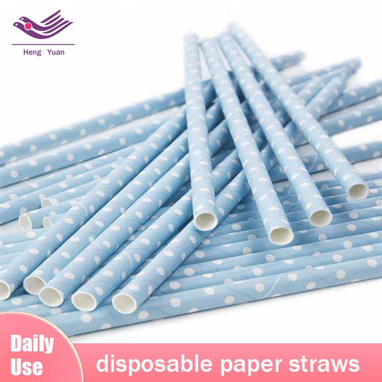 Supply Eco Disposable Tea Paper Straw Biodegradable Drink Straws