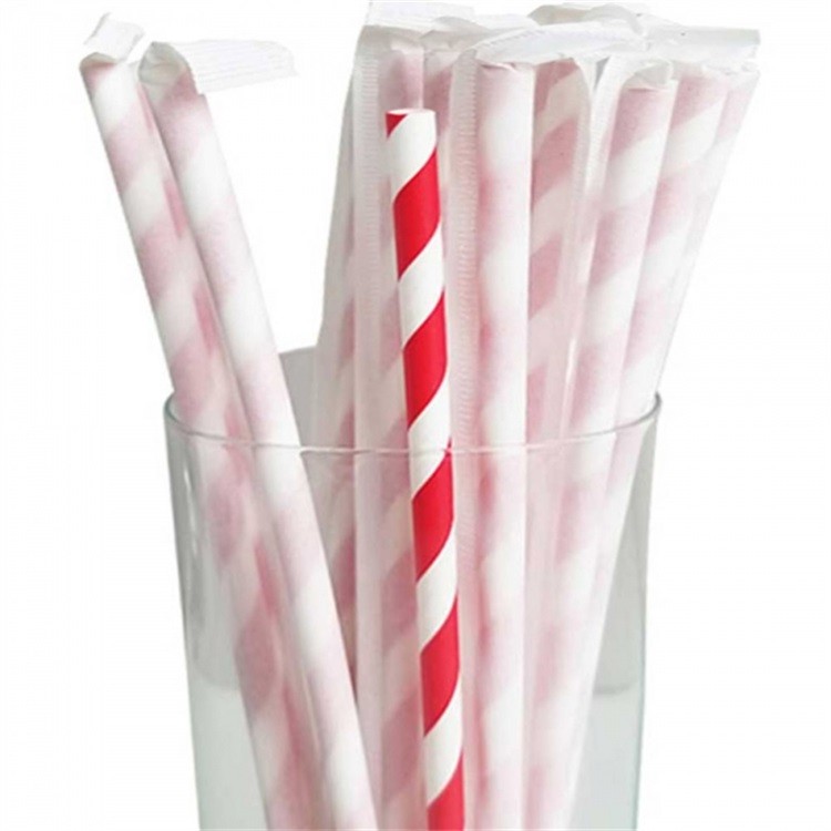 Supply Eco Disposable Tea Paper Straw Biodegradable Drink Straws