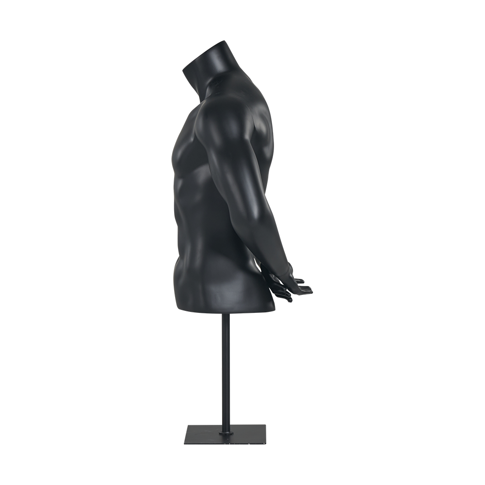 Full Back hand black male Torso Mannequin