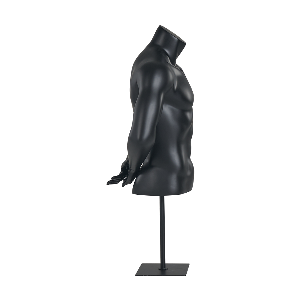 Full Back hand black male Torso Mannequin
