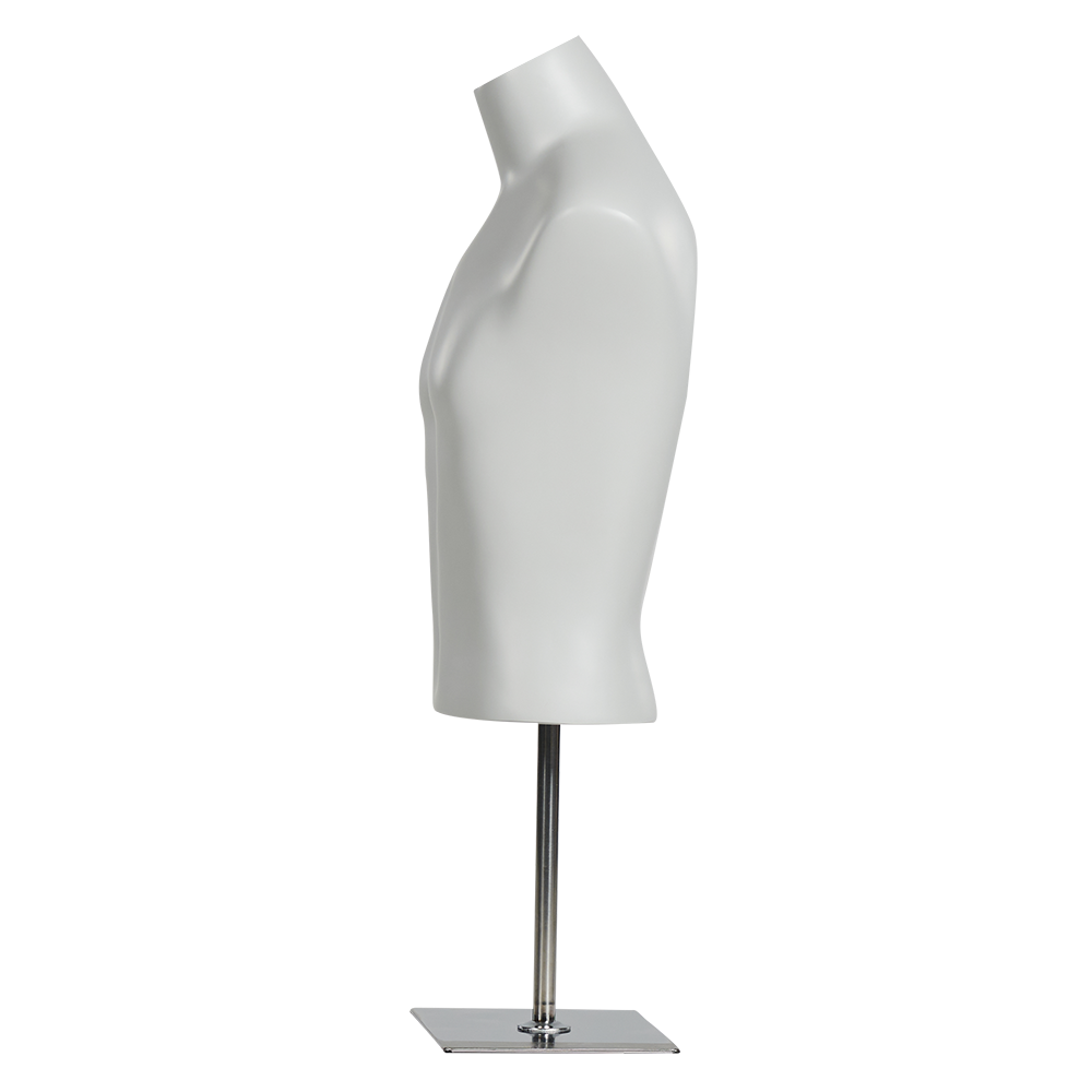 Store Window Fiberglass Half Body Male Mannequins