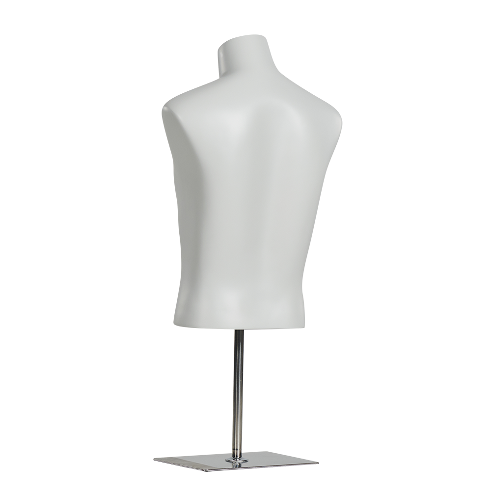 Store Window Fiberglass Half Body Male Mannequins