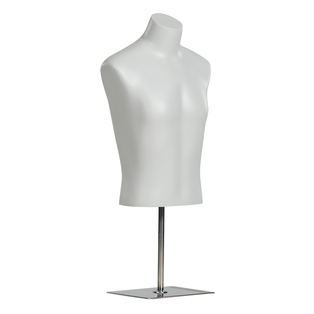 Store Window Fiberglass Half Body Male Mannequins