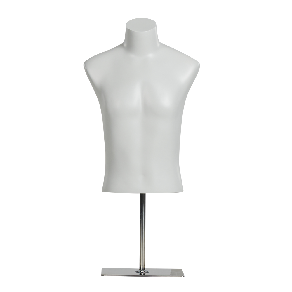 Store Window Fiberglass Half Body Male Mannequins