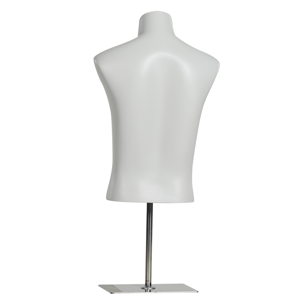 Store Window Fiberglass Half Body Male Mannequins